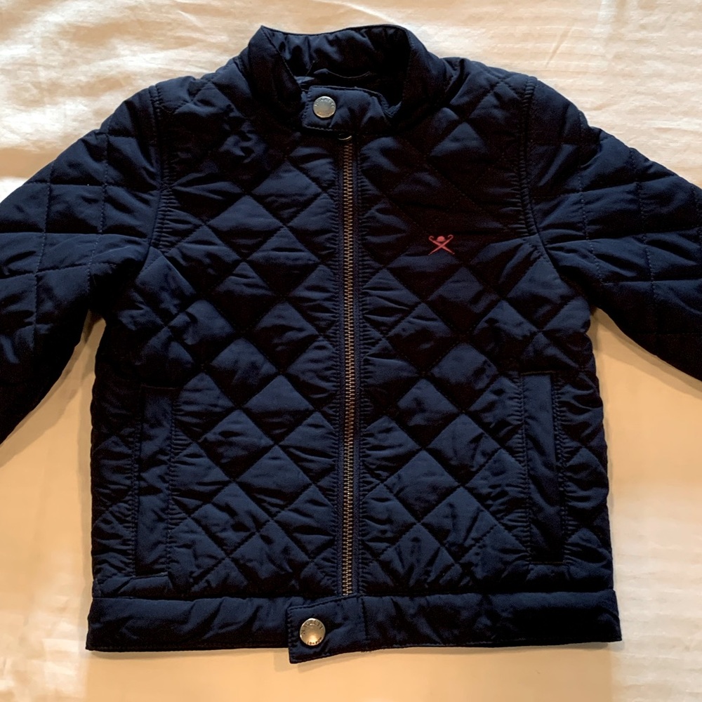 Hackett kids navy quilted jacket